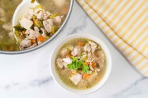 Chicken and vegetable soup