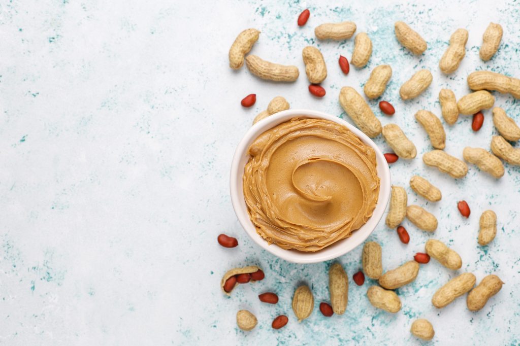 Homemade peanut butter dog treats