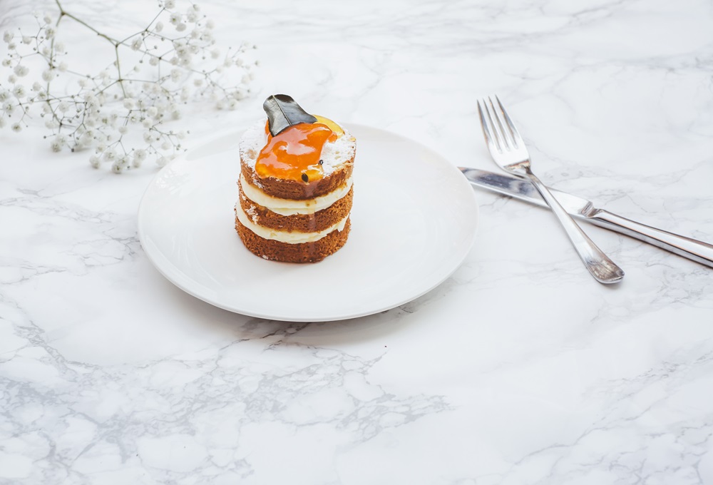 Birthday cake with chicken and carrots